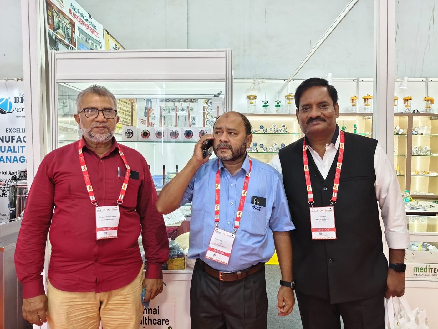 Medicall Exhibition - Exhibitors at the Chennai Healthcare Engineers booth
