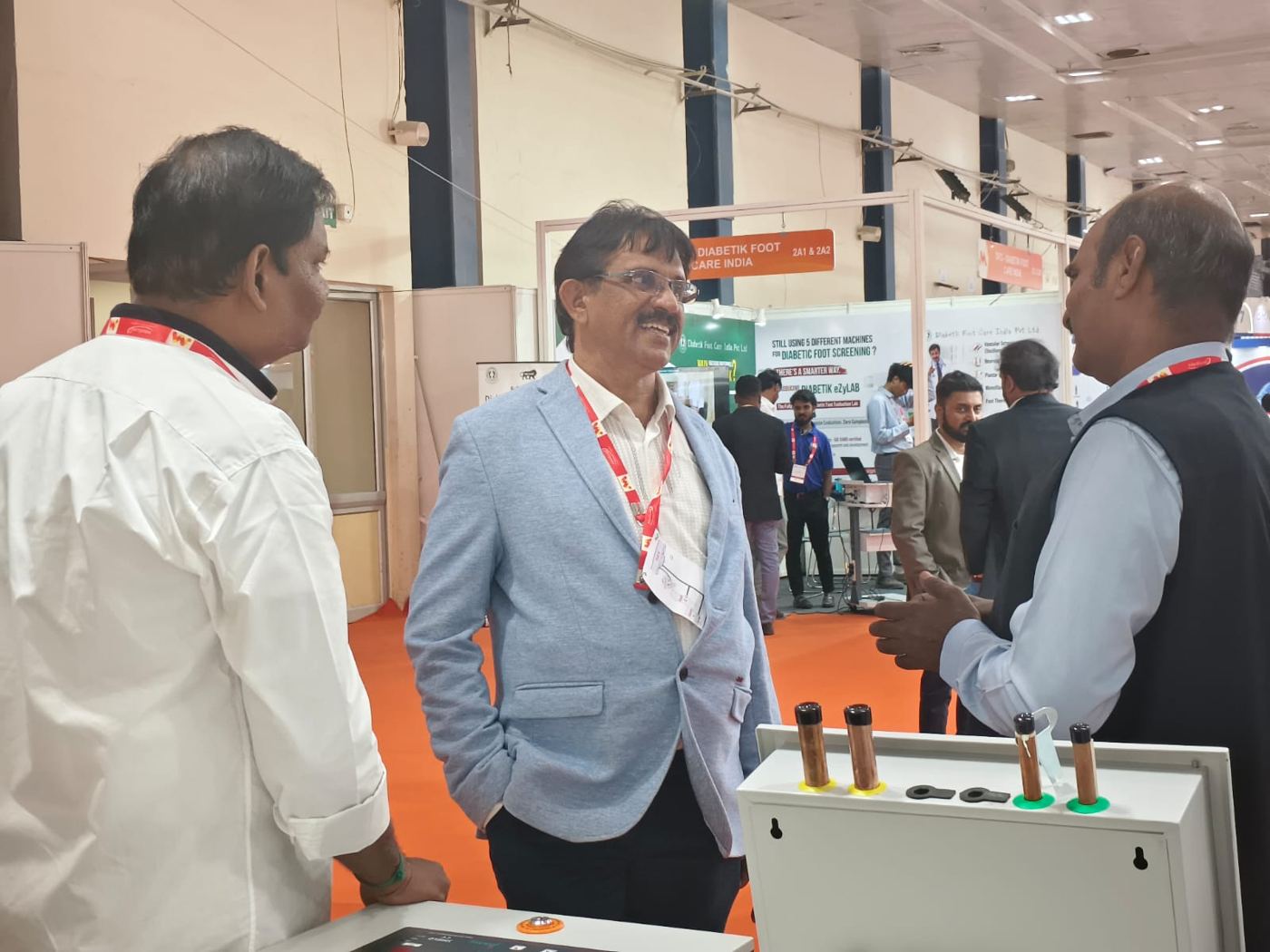 Medicall Exhibition - Discussion with visiting healthcare professionals