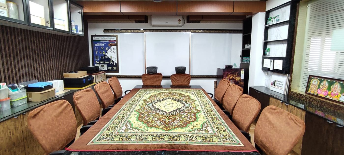 Conference room for client meetings and project reviews